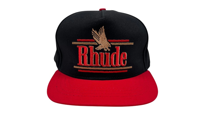 Rhude Rossa Structured Hat Black/Red