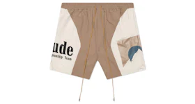Rhude Senna Flight Shorts Tan/Cream