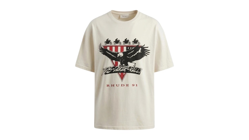 Rhude Stage Racing Tee Vintage White