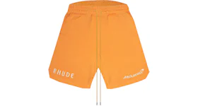 Rhude Terry Trackside Shorts Orange