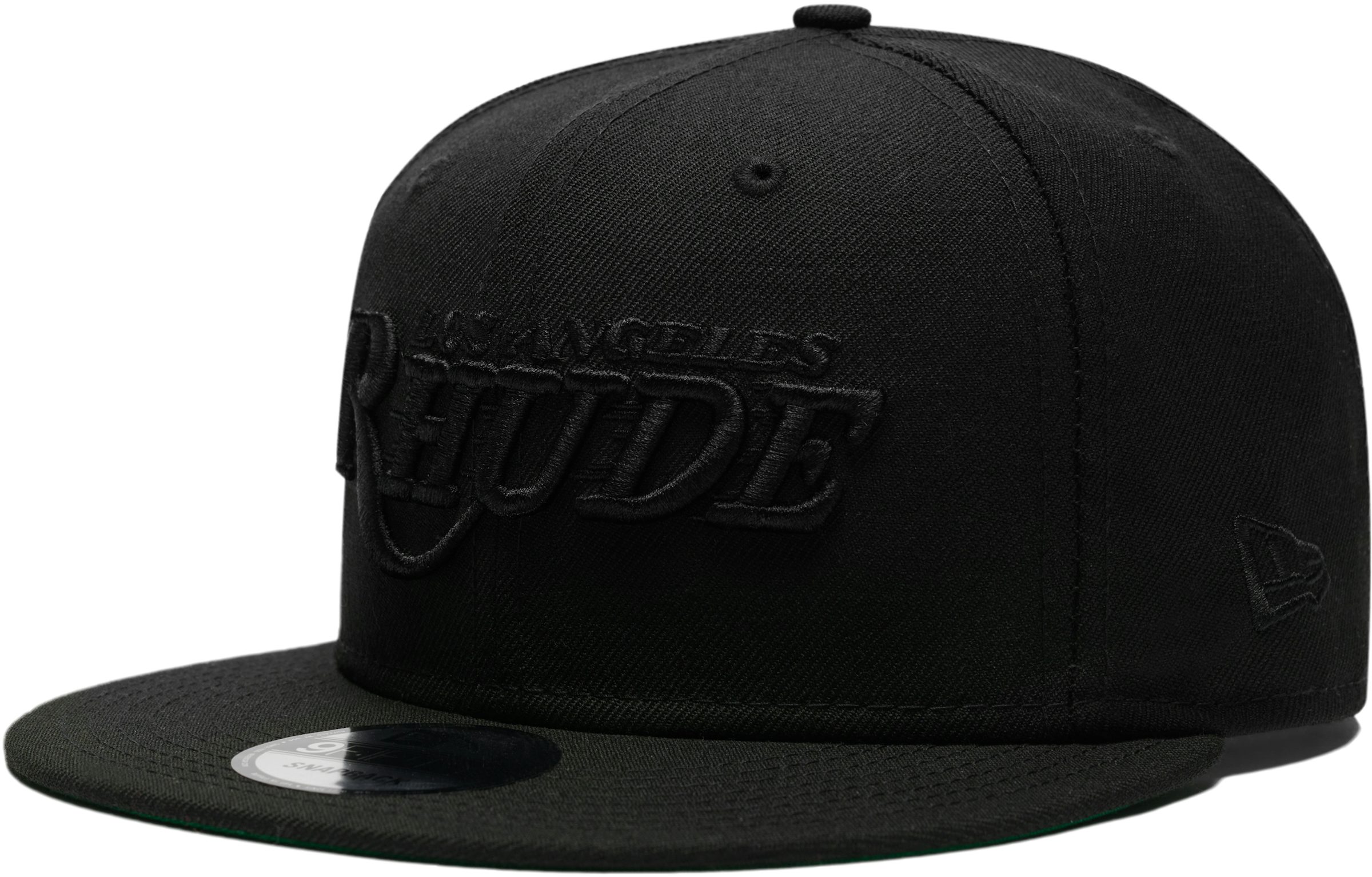 Los Angeles Lakers New Era Black On Black Logo 59FIFTY Fitted Hat