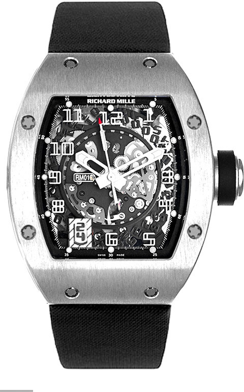 Richard Mille RM 010 WG 39mm in White Gold DE