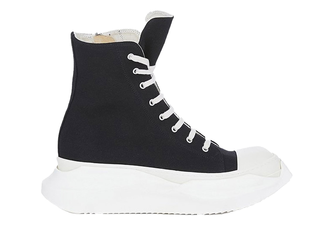 Pre-owned Rick Owens Abstract High Top Black Milk (women's) In Black/white
