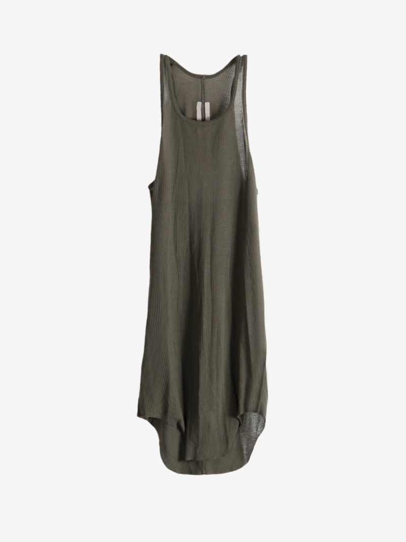 Rick Owens Basic Rib Tank Top Bosco