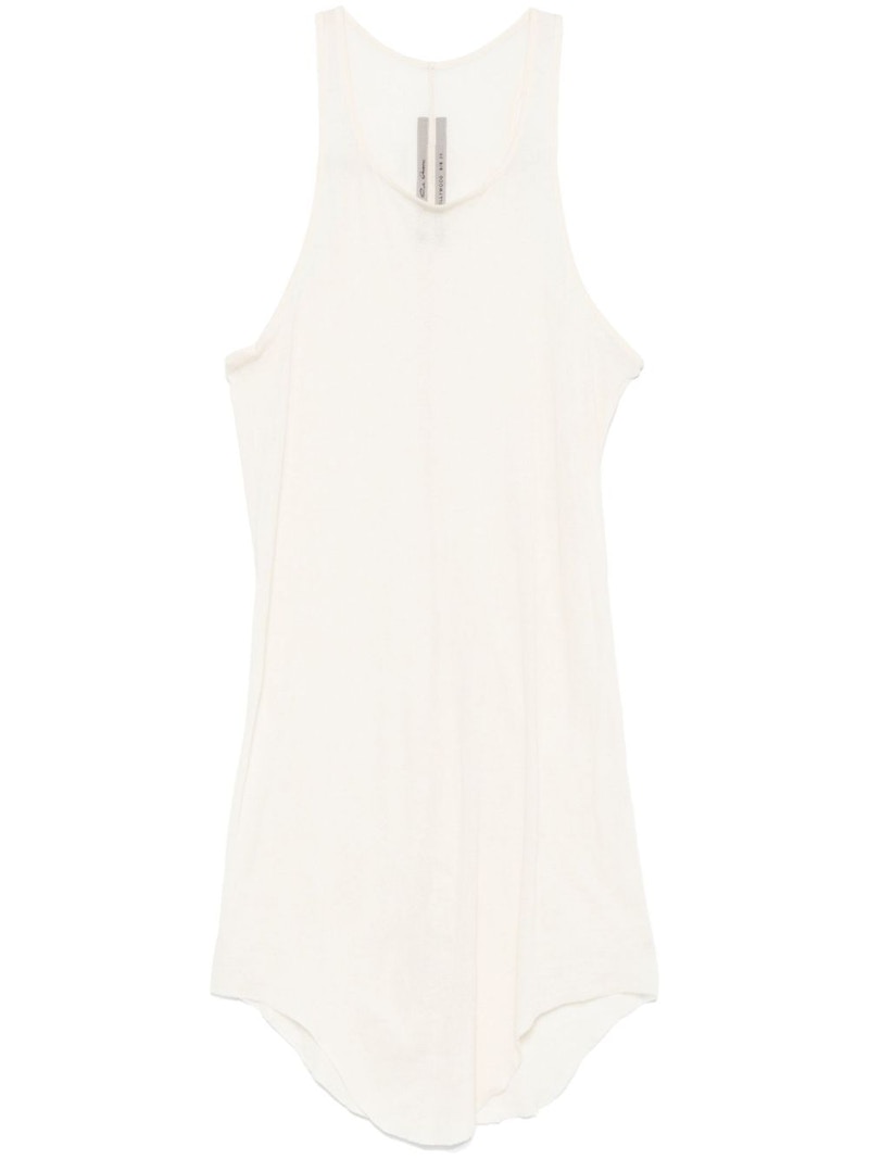 Rick Owens Basic Rib Tank Top Natural