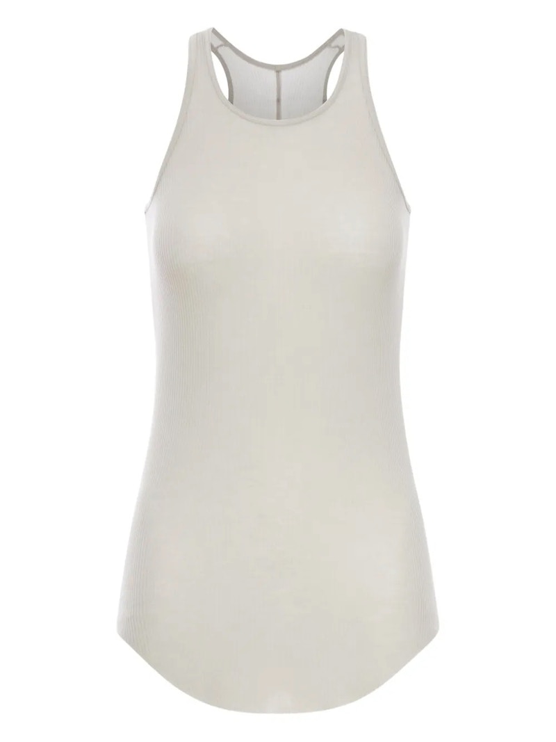 Rick Owens Basic Rib Tank Top Pearl - FW25 - JP