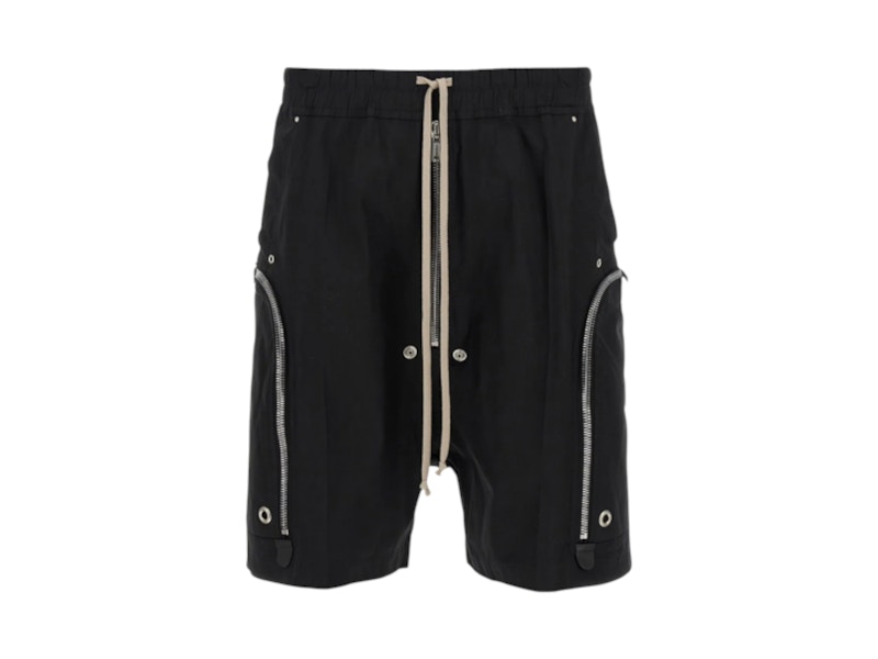 Pre-owned Rick Owens Men's  Bauhaus Bela Shorts In Black