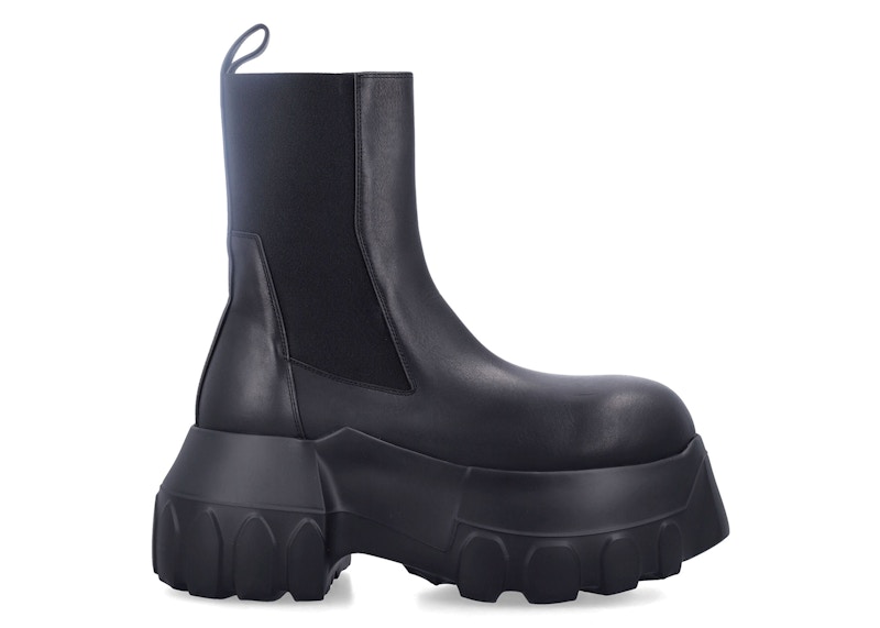 【関税込み】RICK OWENS Beatle Mega Tractor Boots Rick Owens Beatle Mega Tractor Leather Boots | Saks Fifth Avenue