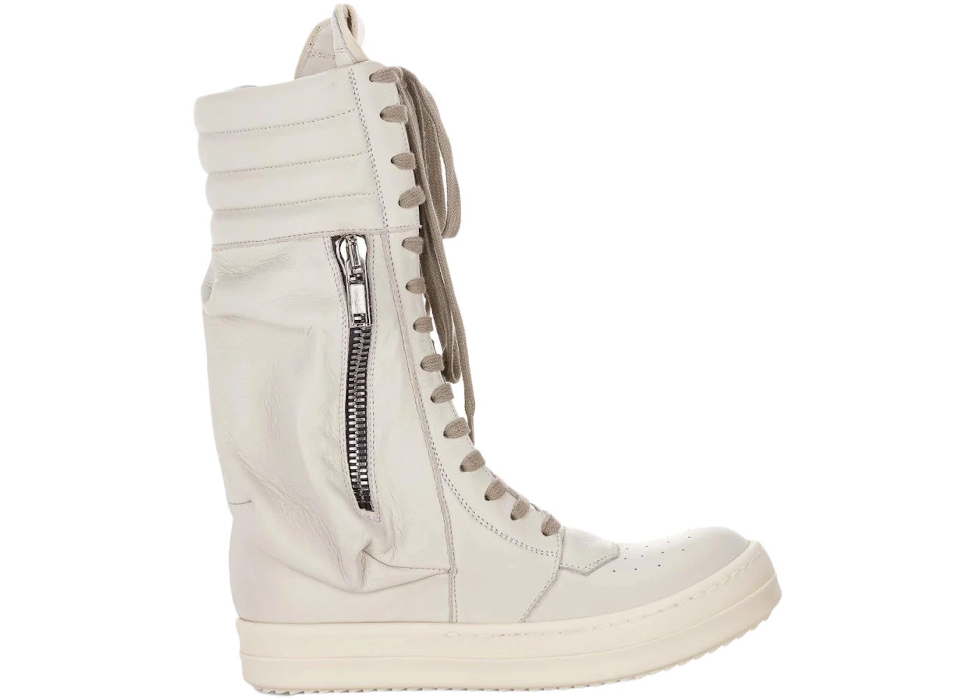 Rick Owens Cargo Basket Leather Boots Oyster Milk (Women's) - RP21S3899 ...