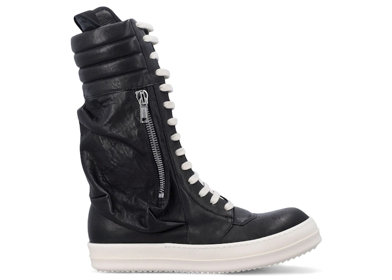 靴 Rick Owens CARGO GEOBASKET 41 Rick Owens Cargo Geobasket Black Milk Men's - RU01F2885-LGYX-91 - US