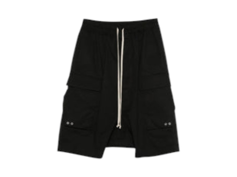 Pre-owned Rick Owens Men's  Cargo Pod Shorts In Black