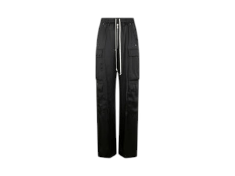 Pre-owned Rick Owens Men's Cargobelas Straight Leg Pants In Black