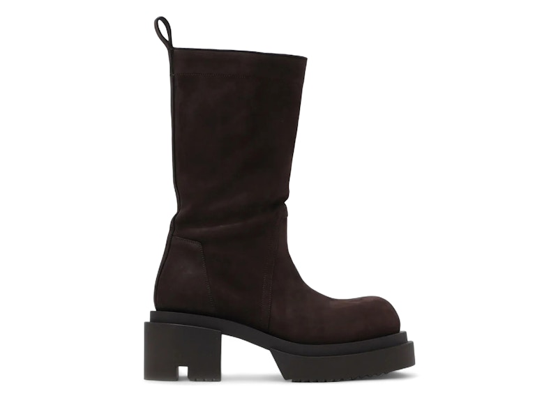 Pre-owned Rick Owens Concordians Calf Pull On Bogun Boot (women's) Sneakers In Brown