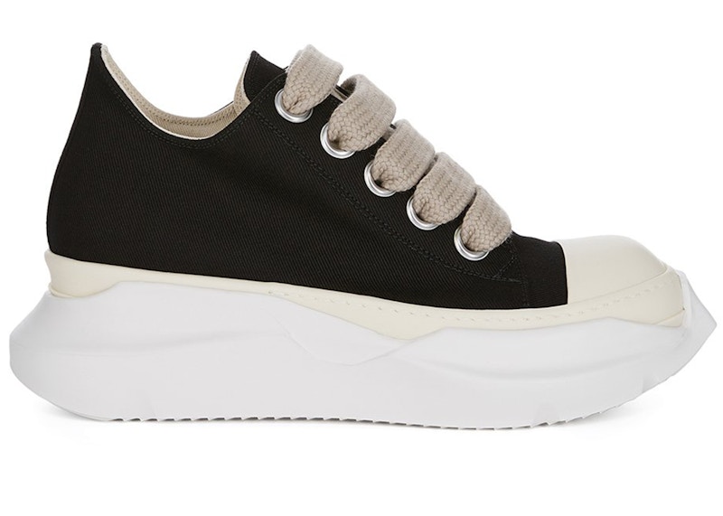 Pre-owned Rick Owens Men's  Concordians Drkshdw Jumbo Lace Abstract Sneakers In Black/milk In Multi