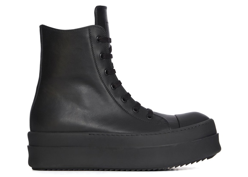 Pre-owned Rick Owens Men's  Concordians Mega Bumper Sneakers In All Black