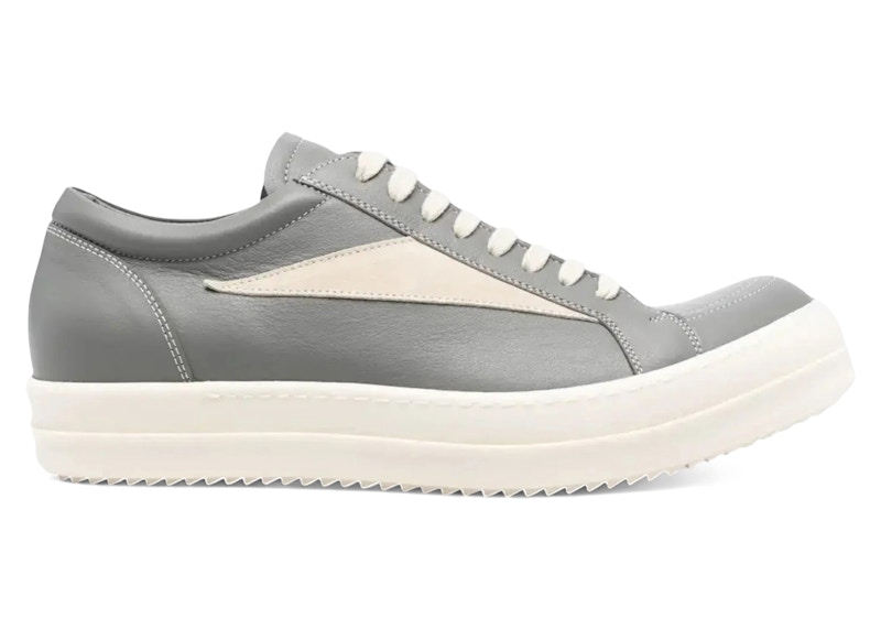 Pre-owned Rick Owens Men's  Concordians Vintage Low Sneakers In Washed Indigo/milk