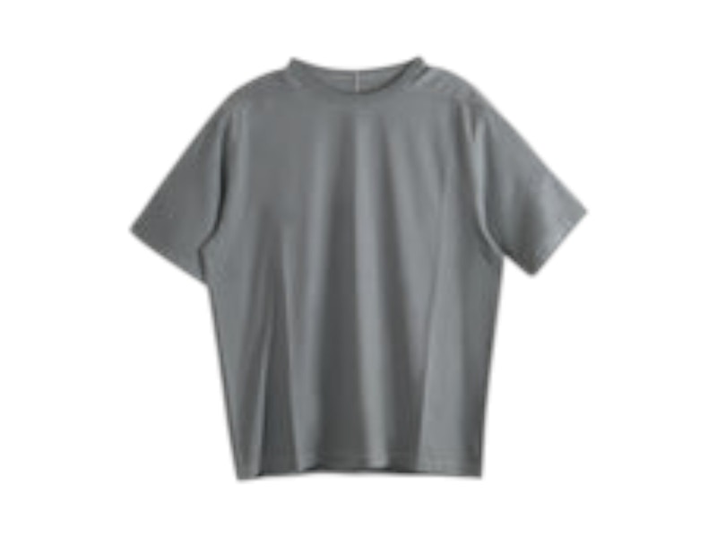 Pre-owned Rick Owens Men's  Cotton Jersey Brad T-shirt In Washed Indigo In Blue