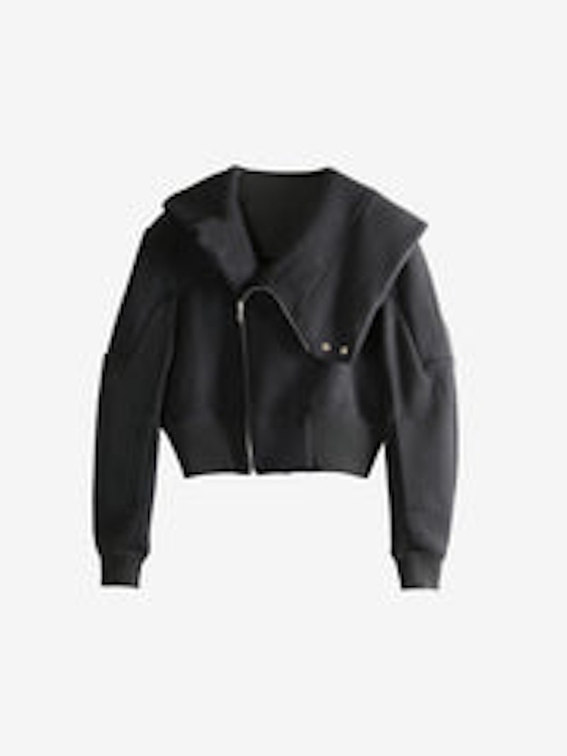 Rick Owens Cropped Hooded Flight Jacket Black Men's - FW25 - GB