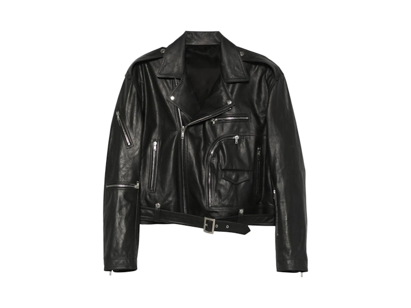 Rick Owens Cropped Jumbo Bauhaus Stooges Jacket Black - JP Rick Owens Cropped Jumbo Bauhaus Stooges Jacket Black - JP
