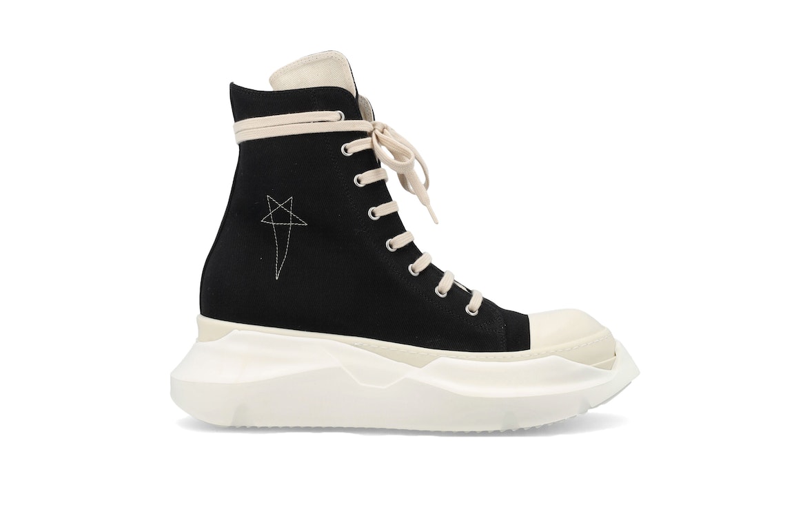 Pre-owned Rick Owens Drkshdw Abstract High Top Embroidered Black