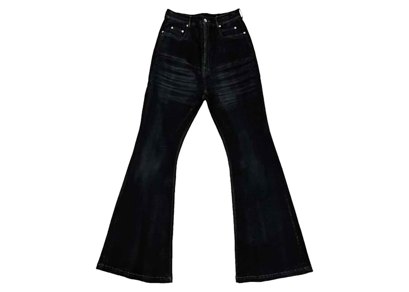 Rick Owens DRKSHDW Bolan Bootcut Wax Jeans (2024) Black Men's