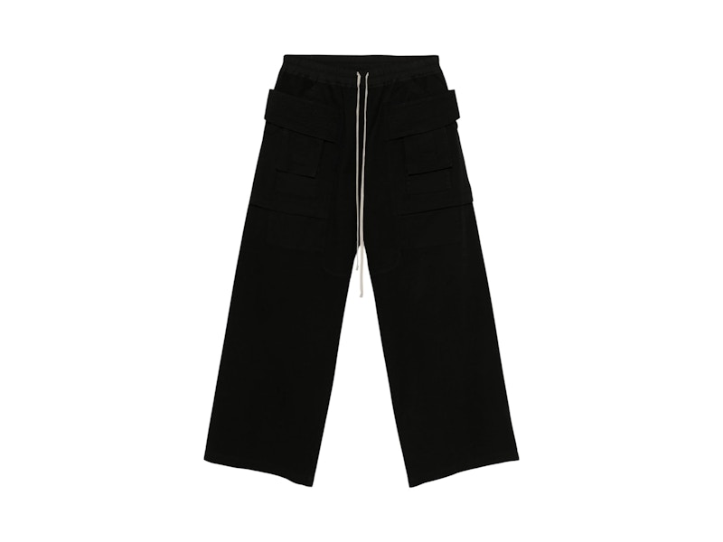 Rick Owens DRKSHDW Canvas Creatch Wide Cargo Drawstring Pants