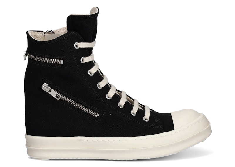Pre-owned Rick Owens Drkshdw Cargo High (women's) Sneakers In Black/milk In Multi