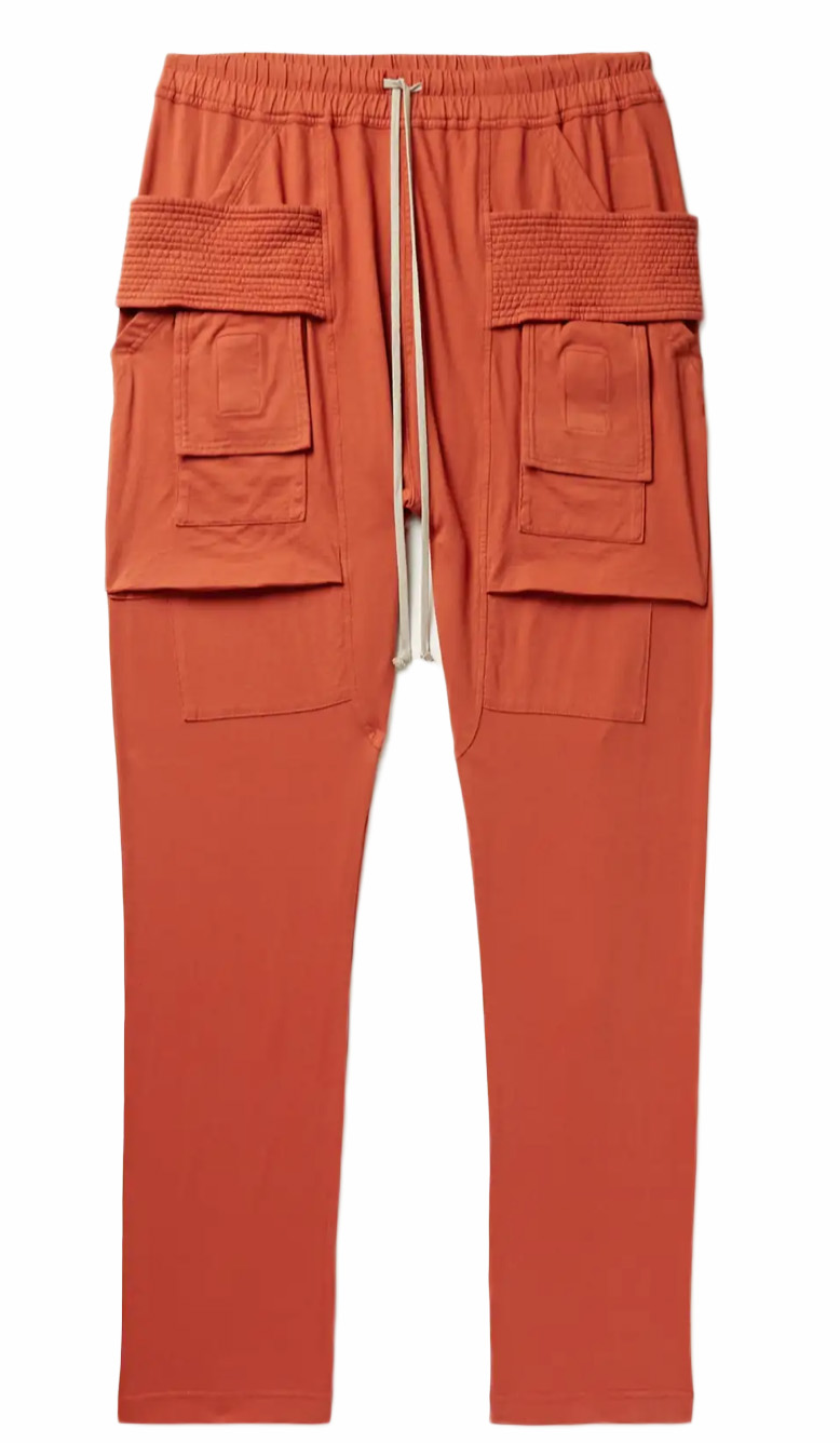 Rick Owens DRKSHDW Creatch Cargo Pants Orange Men's - US
