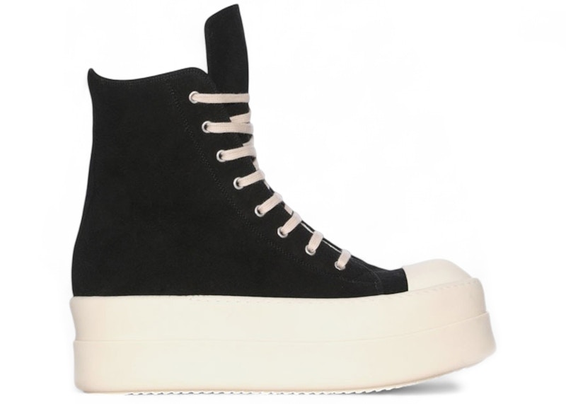 靴 Rick Owens DRKSHDW High Top Black Milk Rick Owens DRKSHDW High Top en negro y blanco leche Hombre
