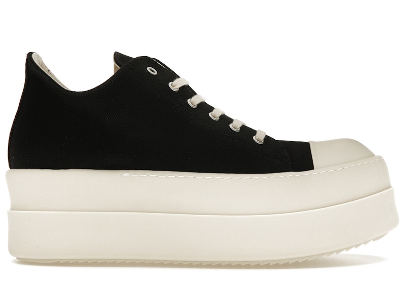 Rick Owens DRKSHDW Double Bumper Low Black Milk メンズ