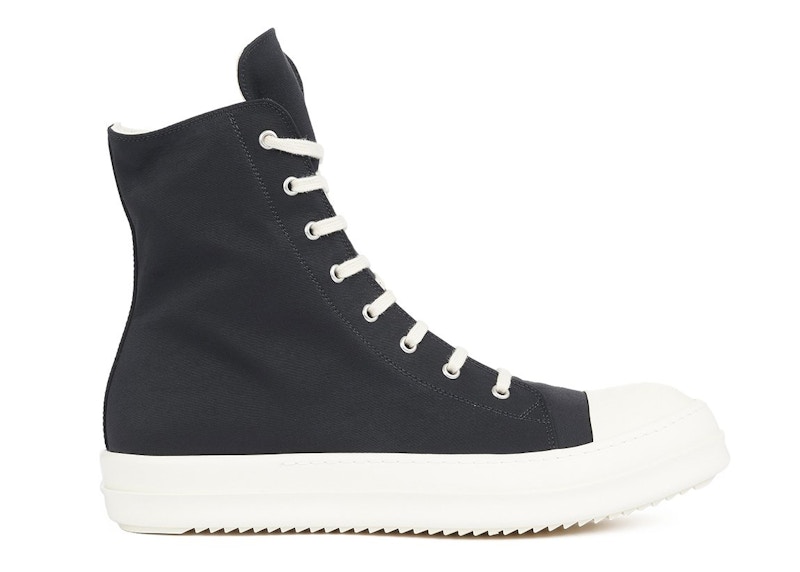 Rick Owens DRKSHDW Fogachine Cotton Nylon Faille High Top Black