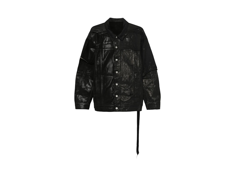 Pre-owned Rick Owens Men's  Drkshdw Giacca In Denim Jumbo Worker Jacket In Black