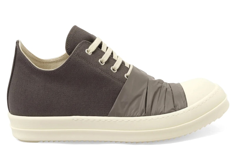 Pre-owned Rick Owens Men's  Drkshdw Hustler Low Dark Denim Sneakers In Dark Dust/milk