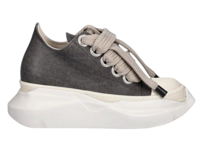 Pre-owned Rick Owens Drkshdw Jumbo Laces Abstract Low Sneak (women's) Sneakers In Grey