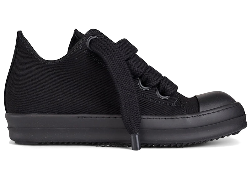 Rick Owens DRKSHDW Jumbolace Low Sneaks Black Men's - DU01F4819