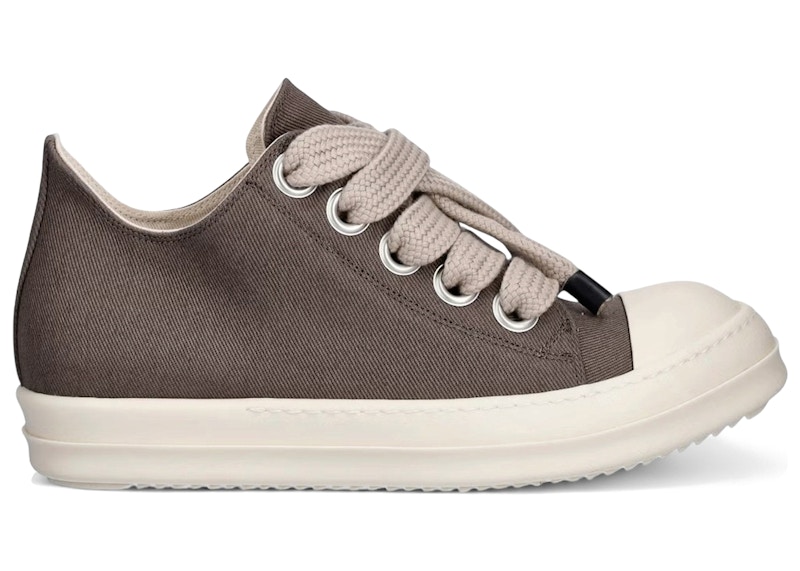 Rick Owens DRKSHDW Jumbolace Low Sneaks Dark Dust Milk Men's