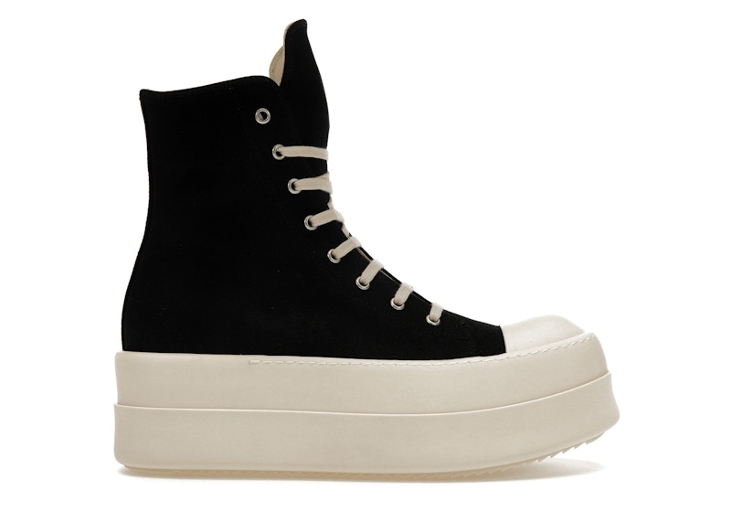 Rick Owens DRKSHDW Mega Bumper Canvas Sneaks Black Milk