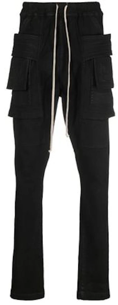 Rick Owens DRKSHDW Skinny Cargo Trousers Black/Milk Men's - FW22 - US