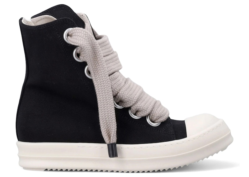 Rick Owens DRKSHDW Temple Jumbo Lace Sneaks Black Milk Men's