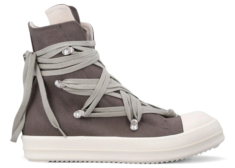 Rick Owens DRKSHDW Temple Megalace Sneaks Dark Dust Milk Men's