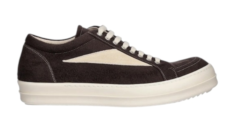 Pre-owned Rick Owens Men's Drkshdw Vintage Low Sneakers In Brown/milk/fleece