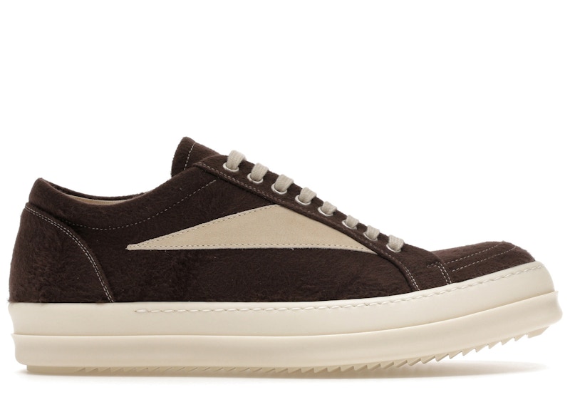 Men's Rick Owens DRKSHDW Vintage Low/ Sneakers in Dark Dust/Milk