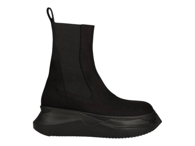 豪華 Boots Woven DRKSHDW Owens Rick Beatle Black Black Abstract 靴