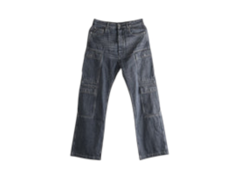 Rick Owens Denim Double Cargo Jeans Pants Washed Grey メンズ