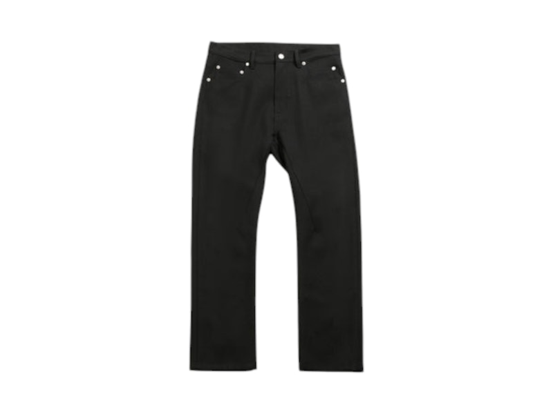 Pre-owned Rick Owens Women's  Detroit Cut Pants In Black