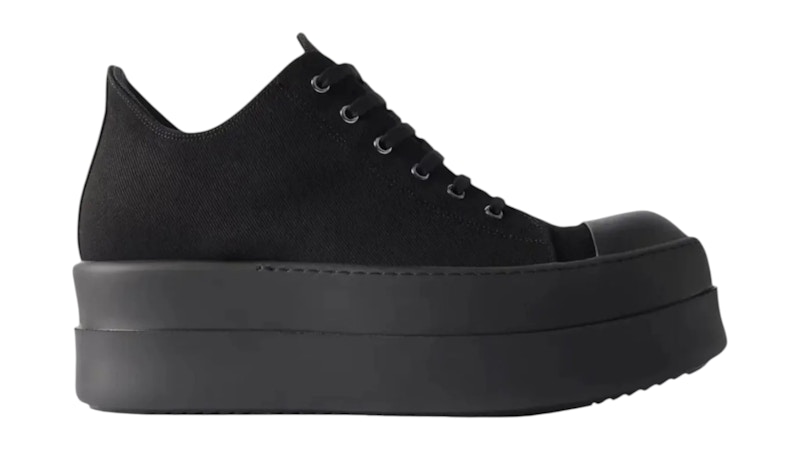 Rick Owens Double Bumper Low Sneakers Black (Women's) - DS01E382