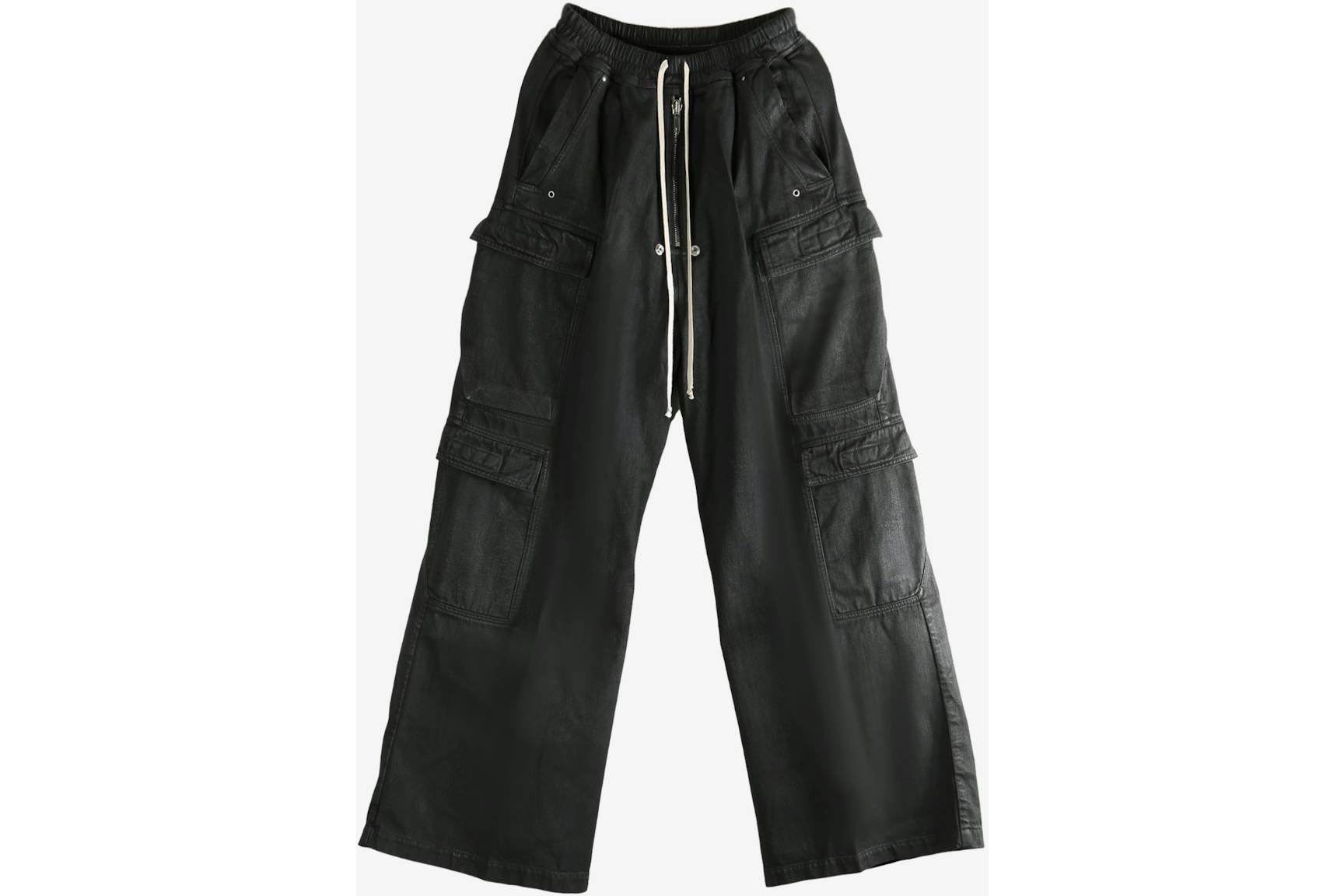 Rick Owens Double Cargo Jumbo Belas Pants Black Wax Men's - FW25 - US
