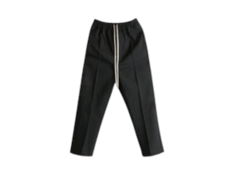 Pre-owned Rick Owens Women's Drawstring Astaires Cropped Pants In Black