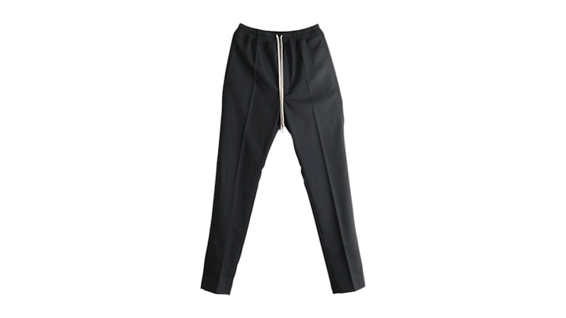 Rick Owens Drawstring Slim Long Pant Black