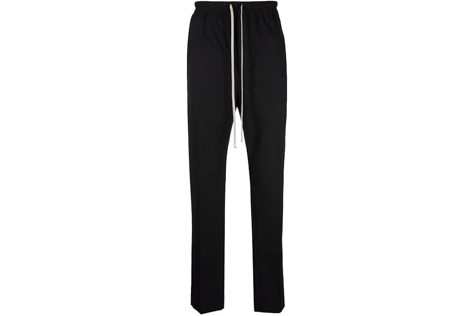 Rick Owens Drawstring Tapered Trousers Black